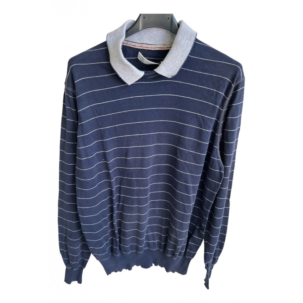 Brunello Cucinelli 100% Cotton Long-Sleeve Sweater Shirt Size 48 (S/M) 🇮🇹